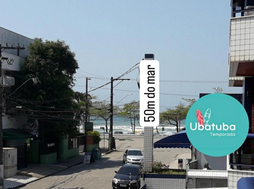 Sirlei Ubatuba - Ap 12-2, 50m do mar com sacada gourmet Exterior foto